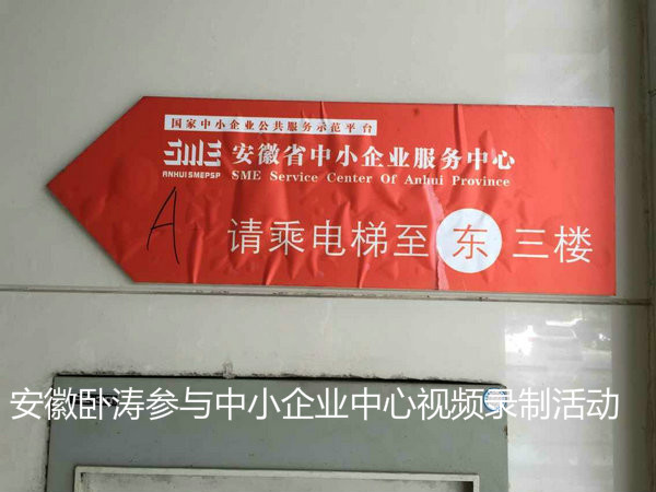 安徽臥濤參加中小企業(yè)服務(wù)中心特色服務(wù)項(xiàng)目之中小型企業(yè)定制化科技項(xiàng)目申報體系視頻錄制活動